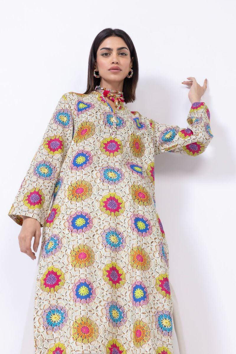 Crochet like - Cotton Kurta - Size 12 & 14