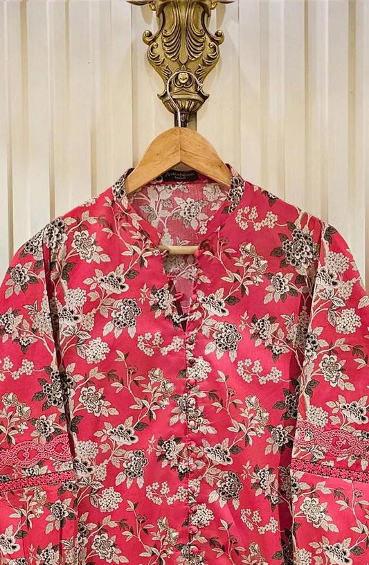 Printed Cotton Shalwar Kameez - Agha Noor