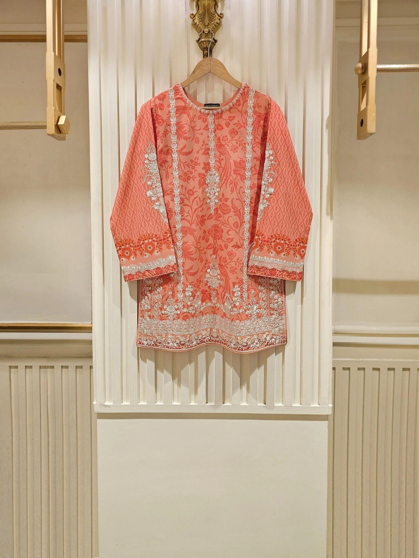 3 Piece Agha Noor Printed Lawn Shalwar Kameez