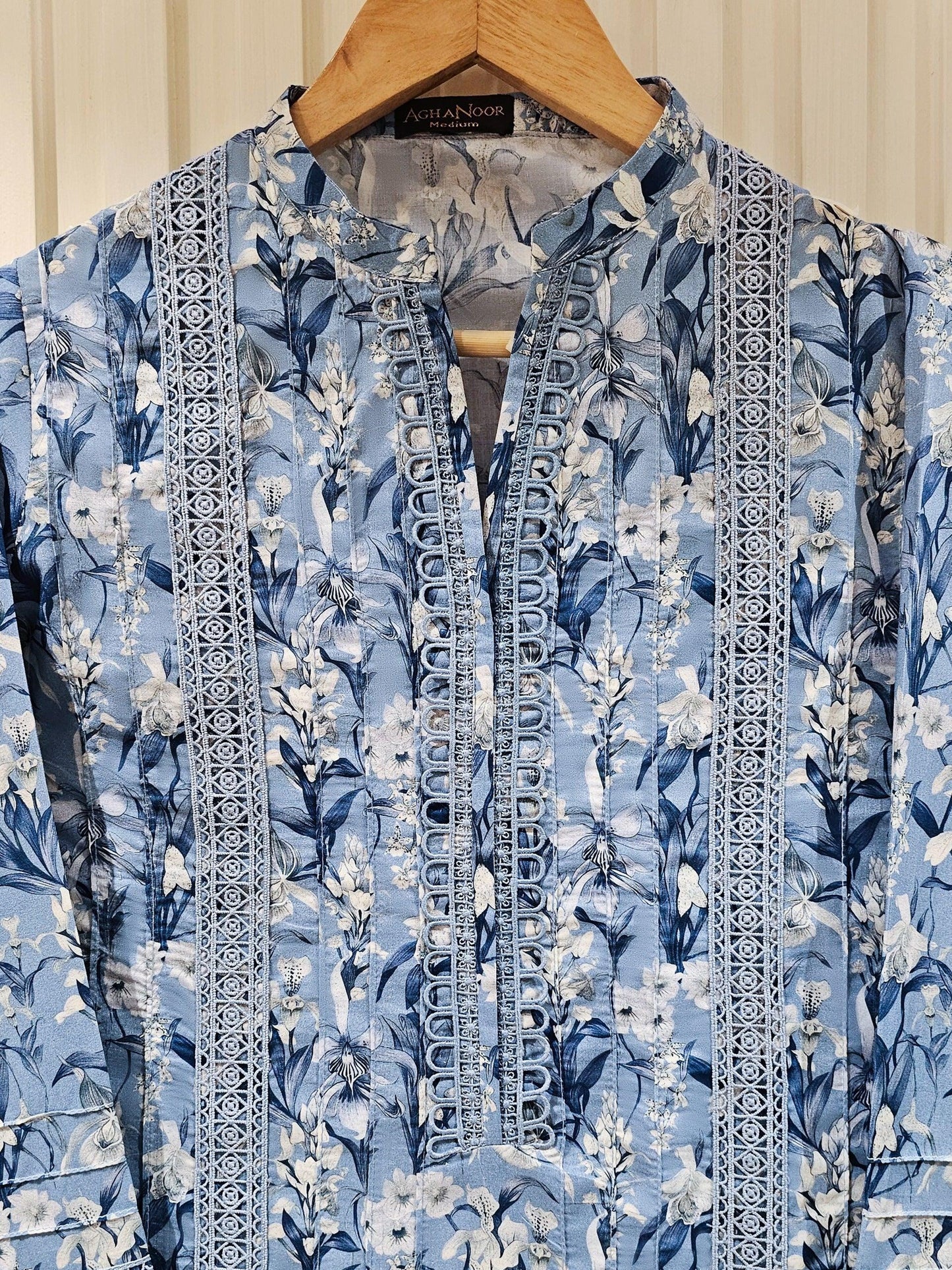 Digital Printed Lawn Suit - Agha Noor