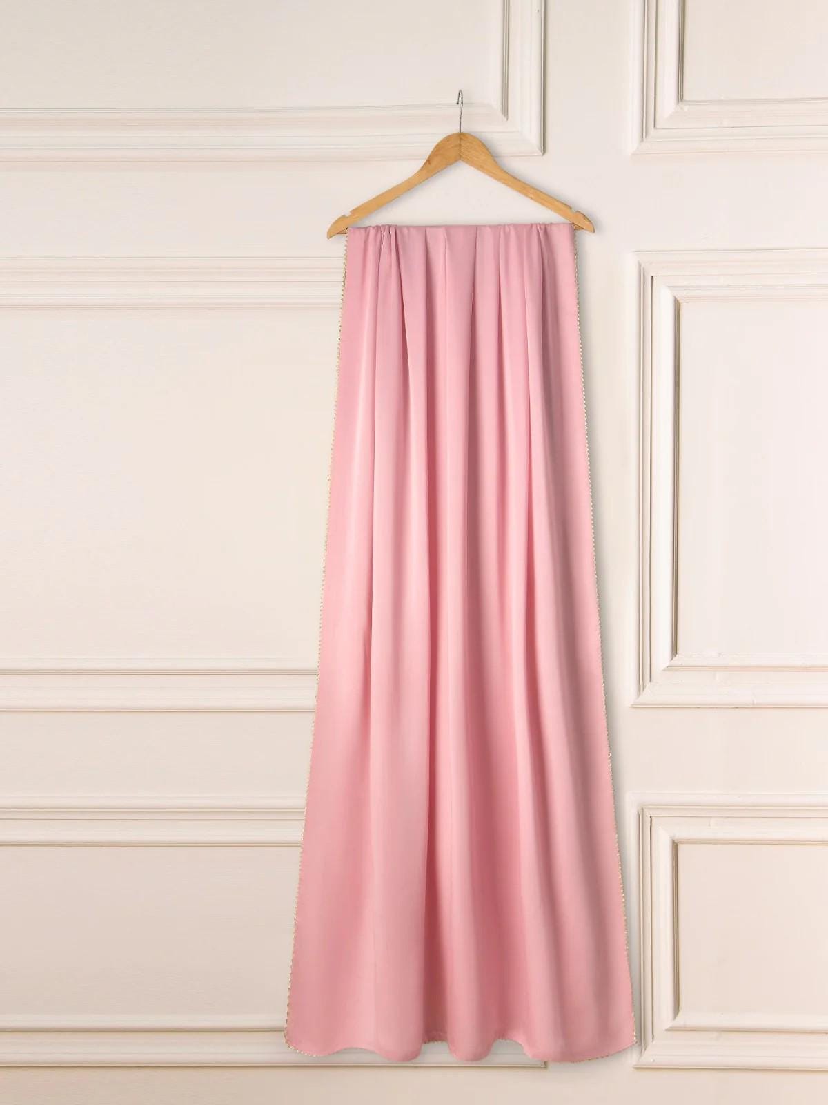 Agha Noor 3 Piece Pure Cotton Net Embroidered Suit Size (Small) - Pink