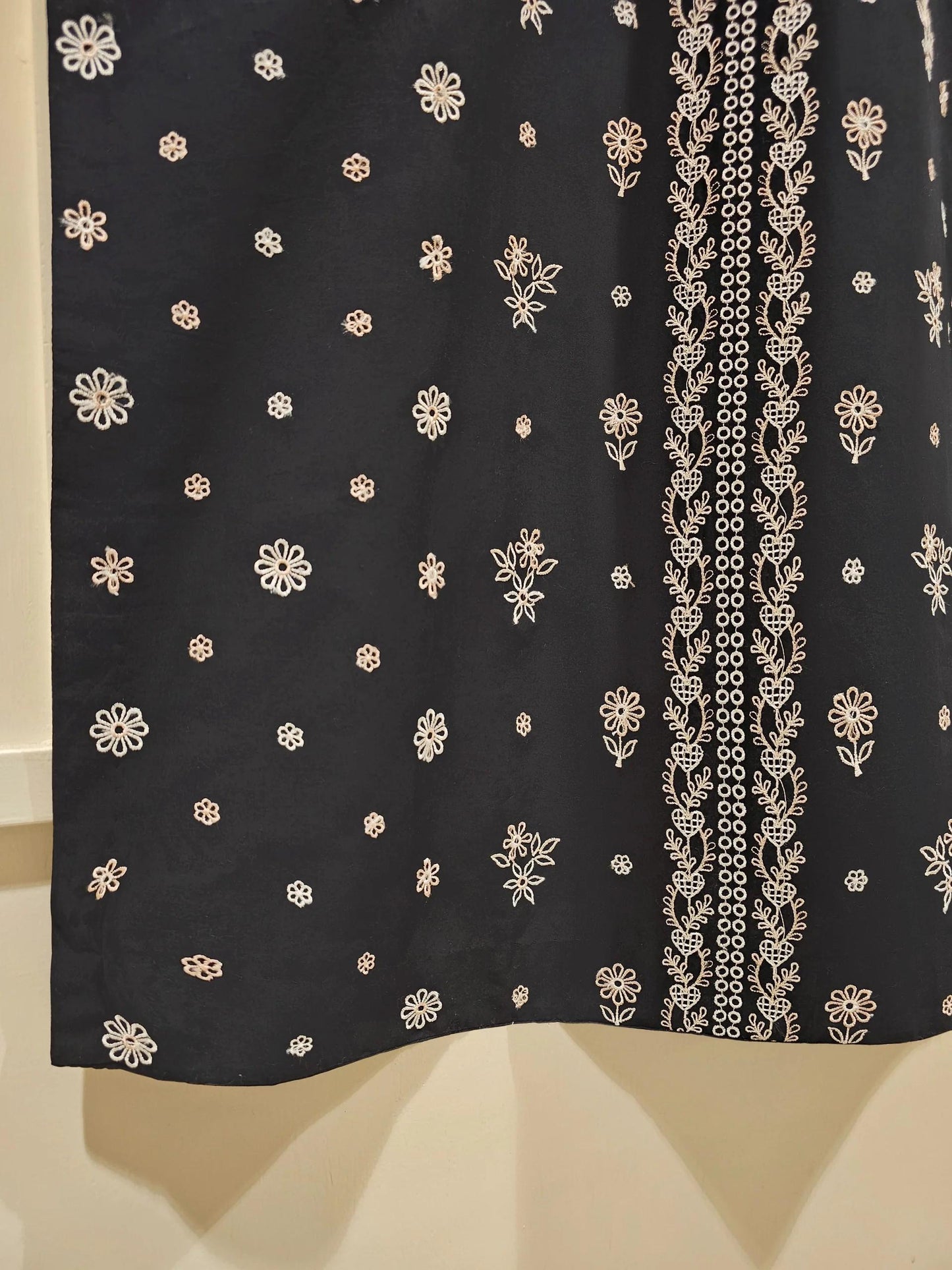 Aghanoor 2 piece - Pure Embroidered Cambric Suit - (Size- Large) India Pakistan Bangladesh Kameez Shalwar