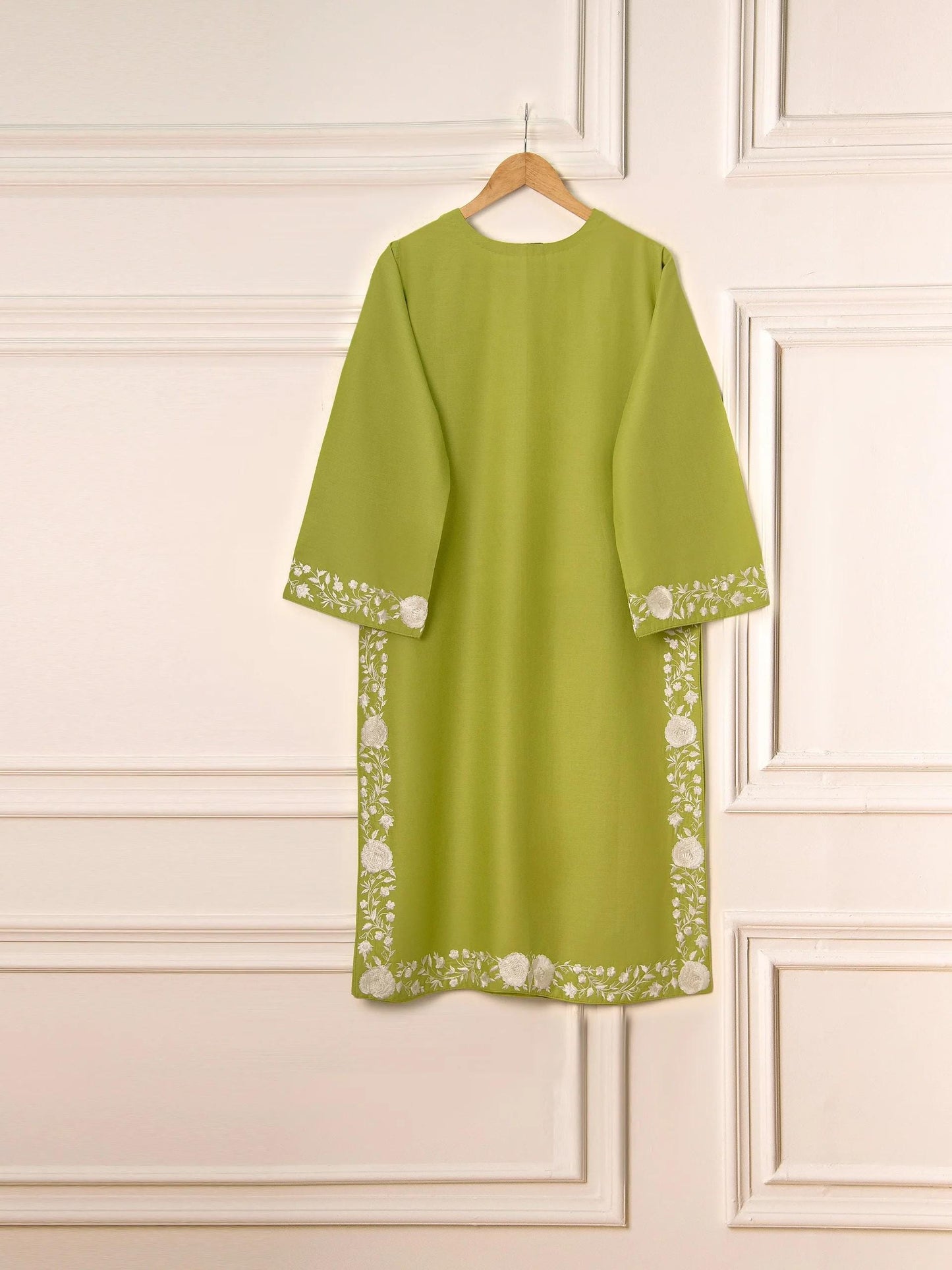 Aghanoor 2 piece - Pure Embroidered Lawn Suit (Large) - Green -  India Pakistan Bangladesh Shalwar Kameez