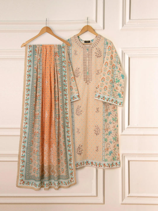 Agha Noor 2 Piece Printed Lawn Suit: India Pakistan Kameez Dupatta (M, L)