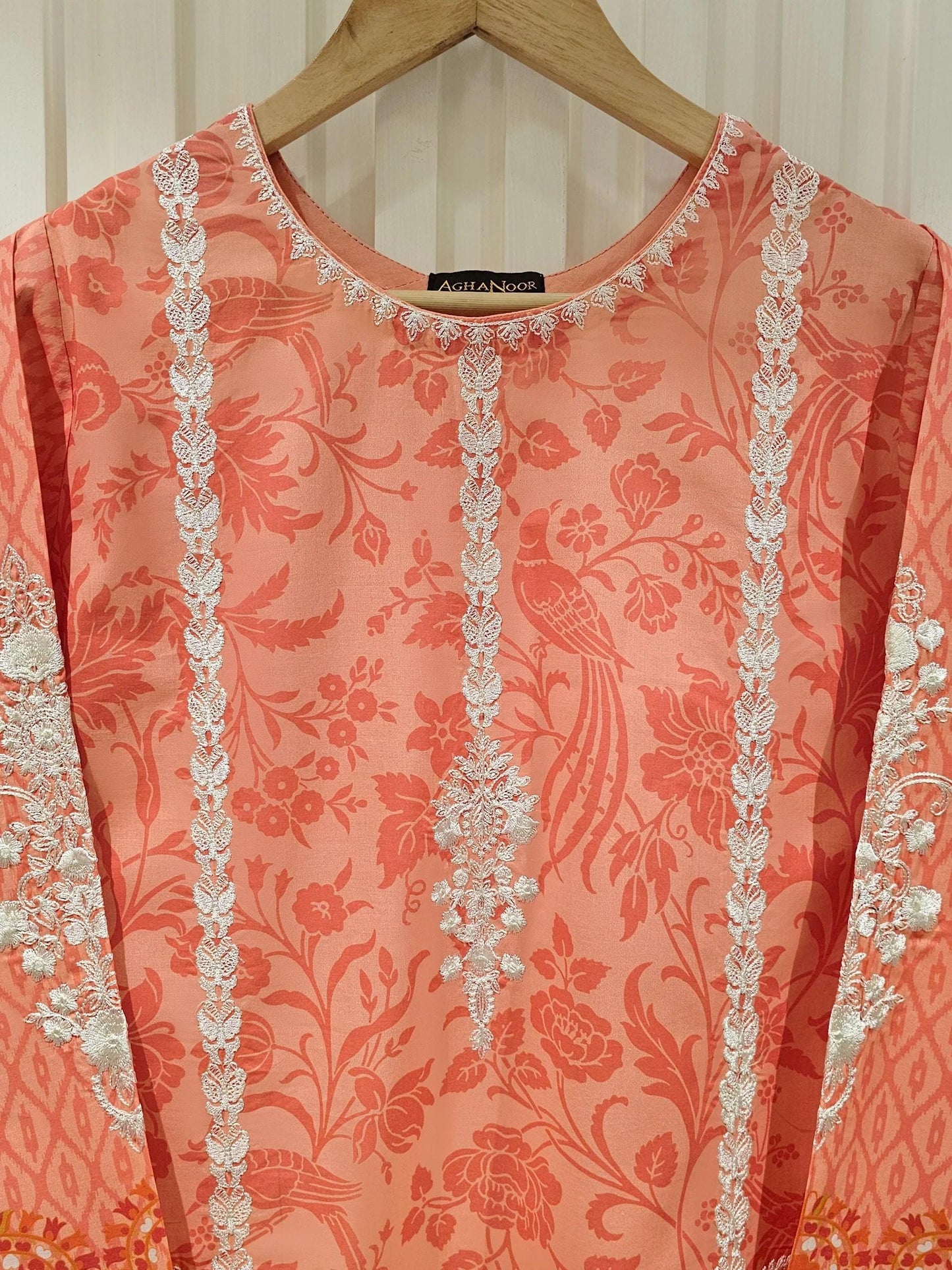 3 Piece Agha Noor Printed Lawn Shalwar Kameez