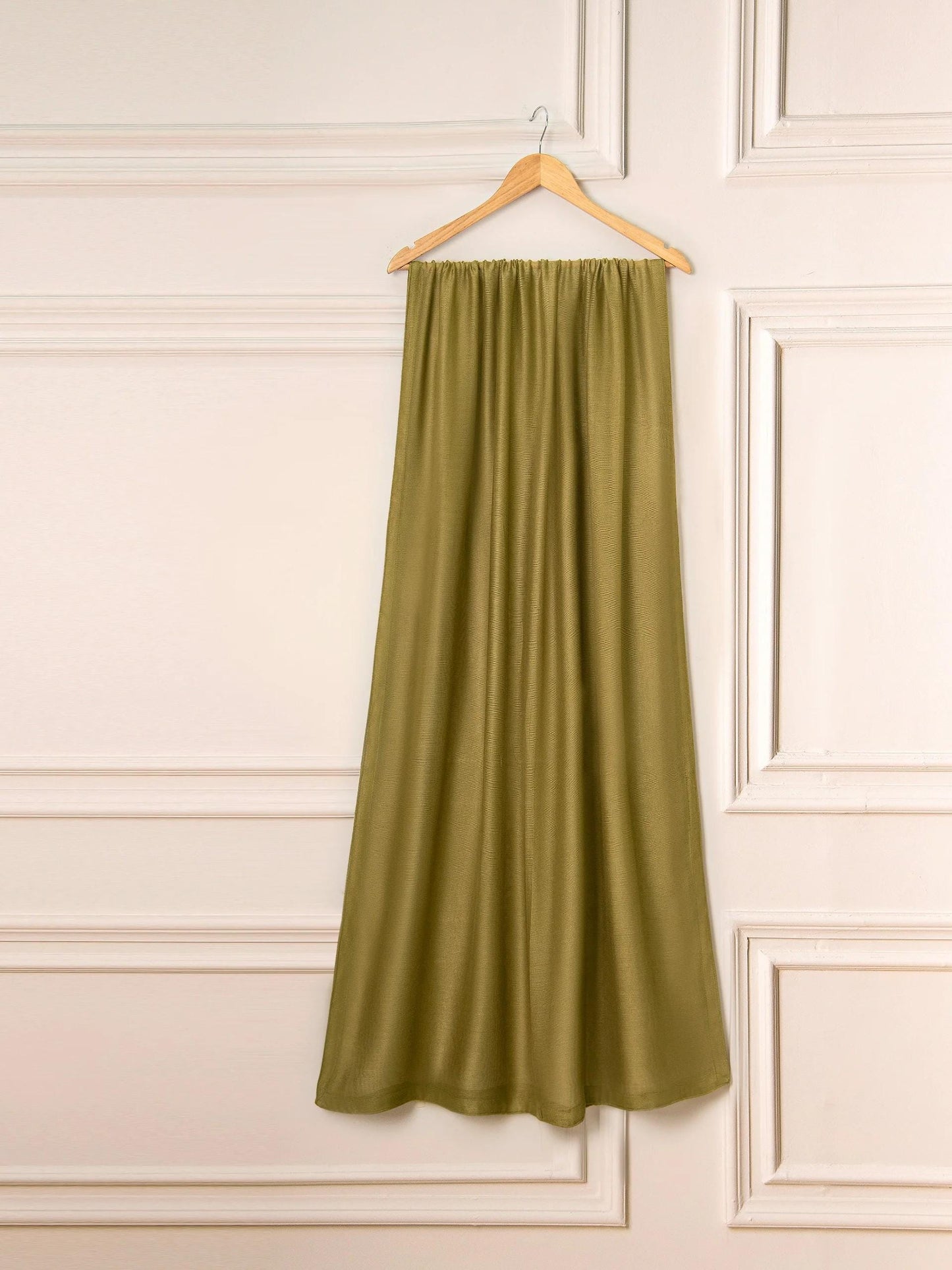 Agha noor 3 Piece Pure Cotton Net Embroidered Suit (Size Large, Medium) - Green