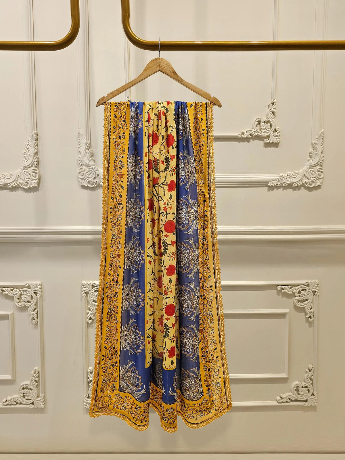 Agha Noor Printed Embroidered Lawn Suit - 2 Piece