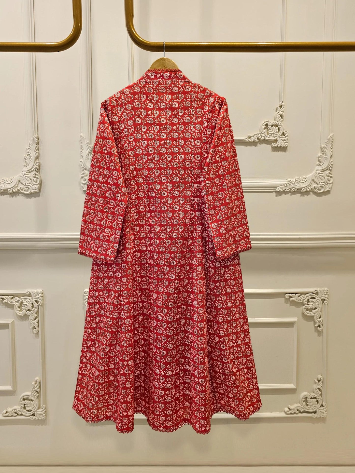 Aghanoor 2 piece - Angrakha  Printed  Lawn Suit - India Pakistan Bangladesh Kameez Dupatta