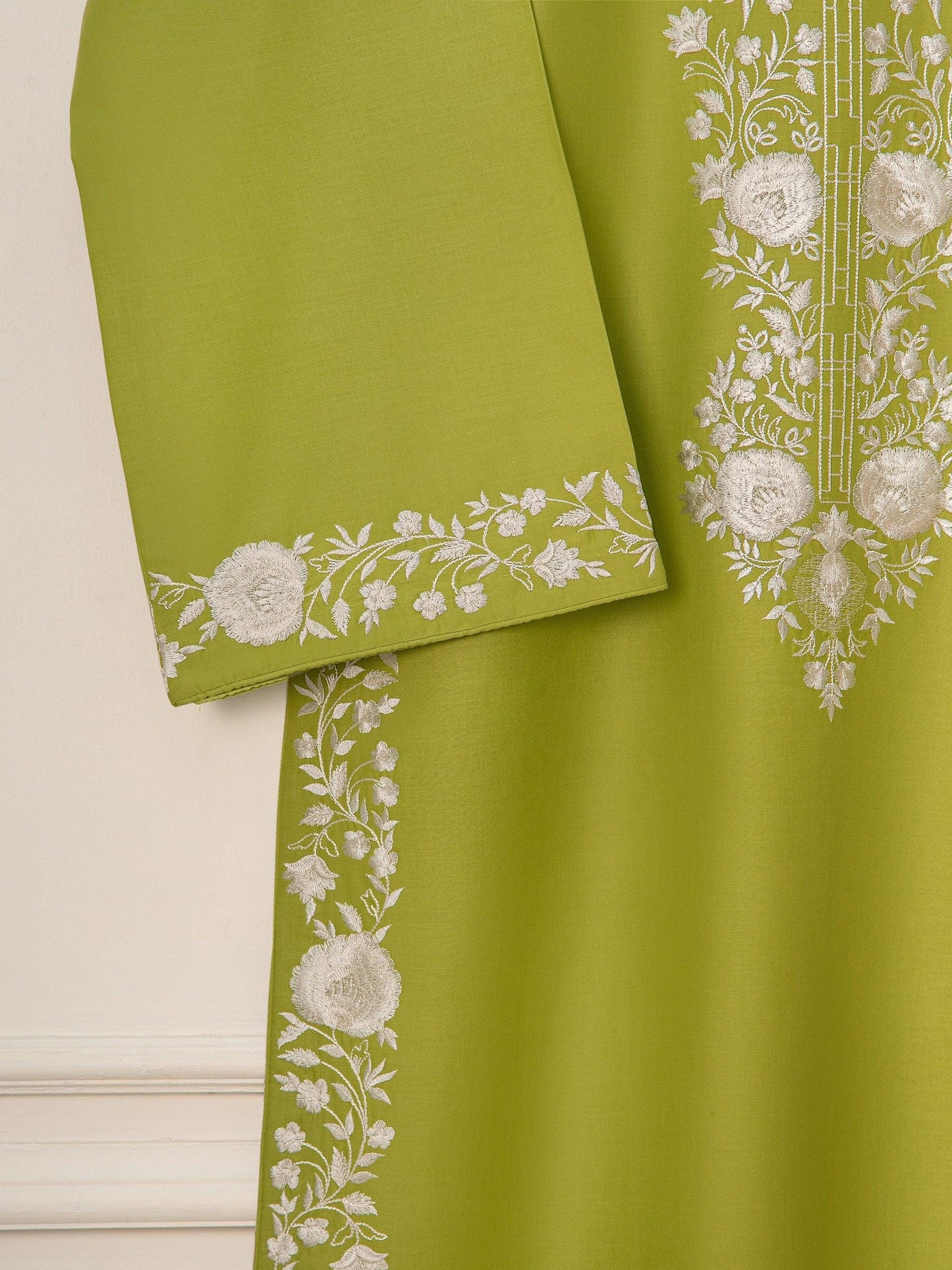 Aghanoor 2 piece - Pure Embroidered Lawn Suit (Large) - Green -  India Pakistan Bangladesh Shalwar Kameez
