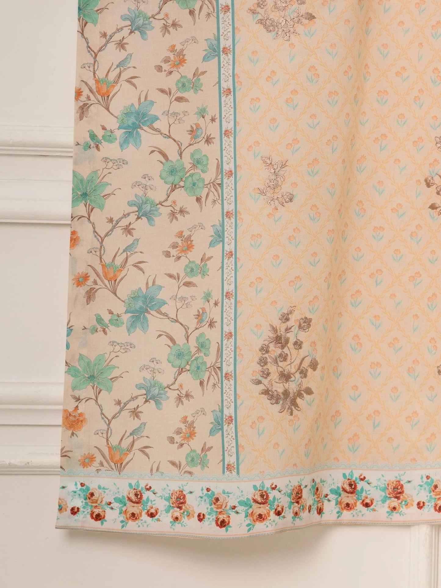 Agha Noor 2 Piece Printed Lawn Suit: India Pakistan Kameez Dupatta (M, L)