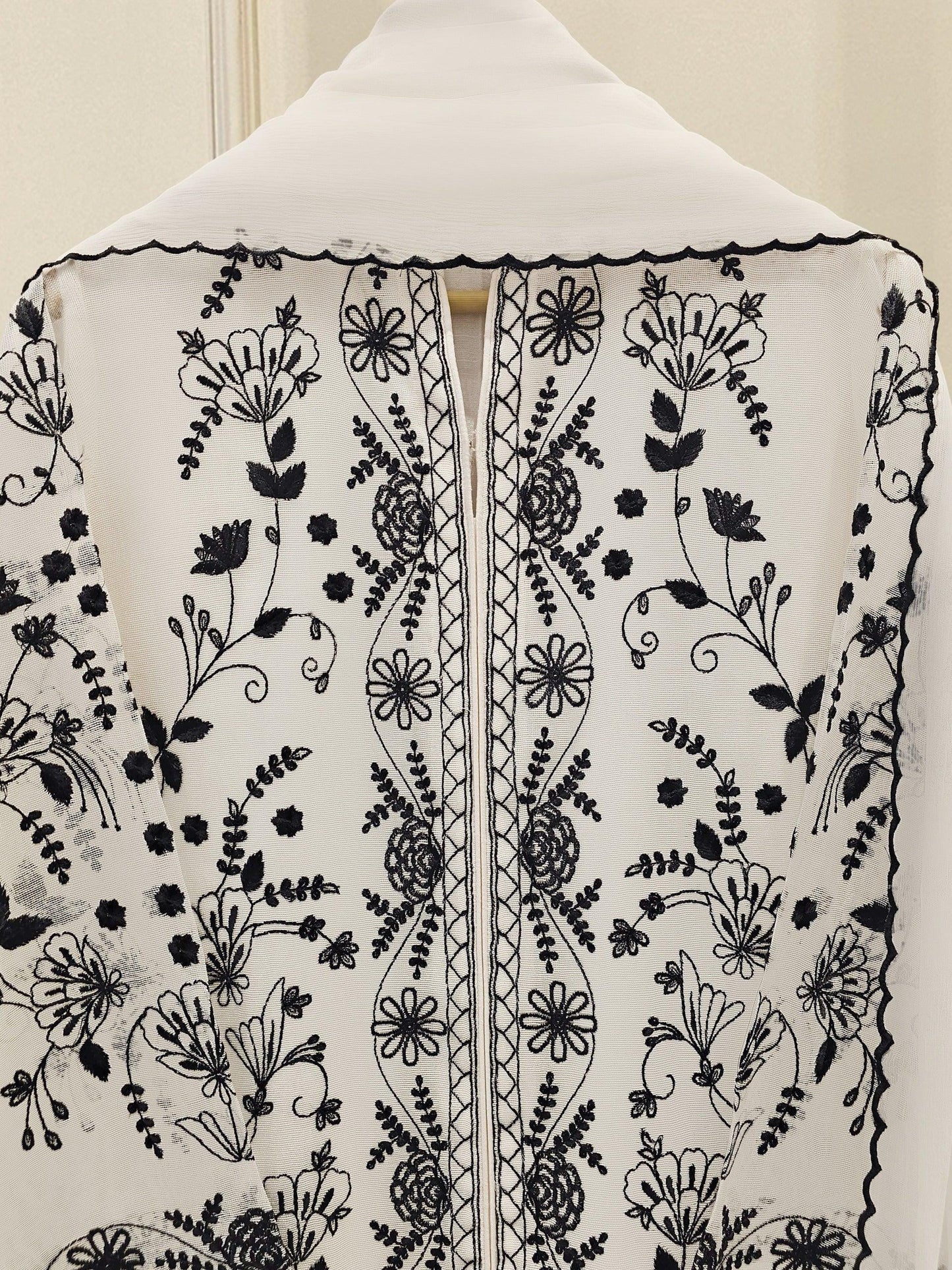 Aghanoor 3 Piece Pure Cotton Net Embroidered Suit Size (Medium, Large ) - White