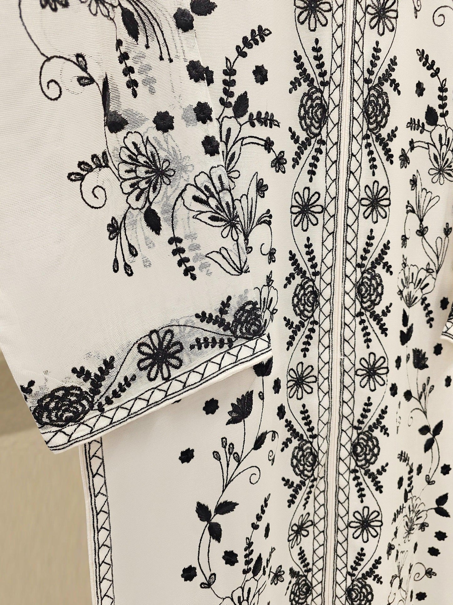 Aghanoor 3 Piece Pure Cotton Net Embroidered Suit Size (Medium, Large ) - White
