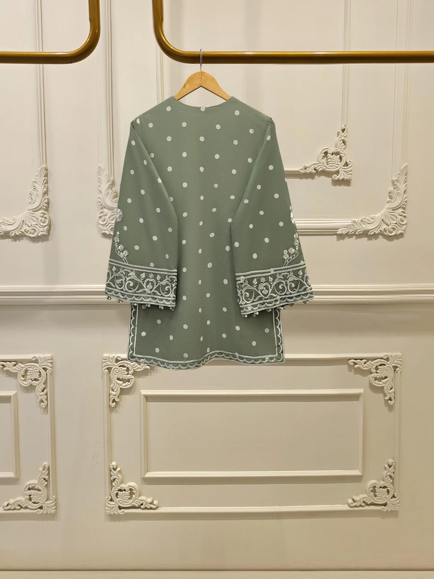 Aghanoor 2 piece - Digital Printed Embroidered Lawn Suit - (Size- Large, Medium, Small)