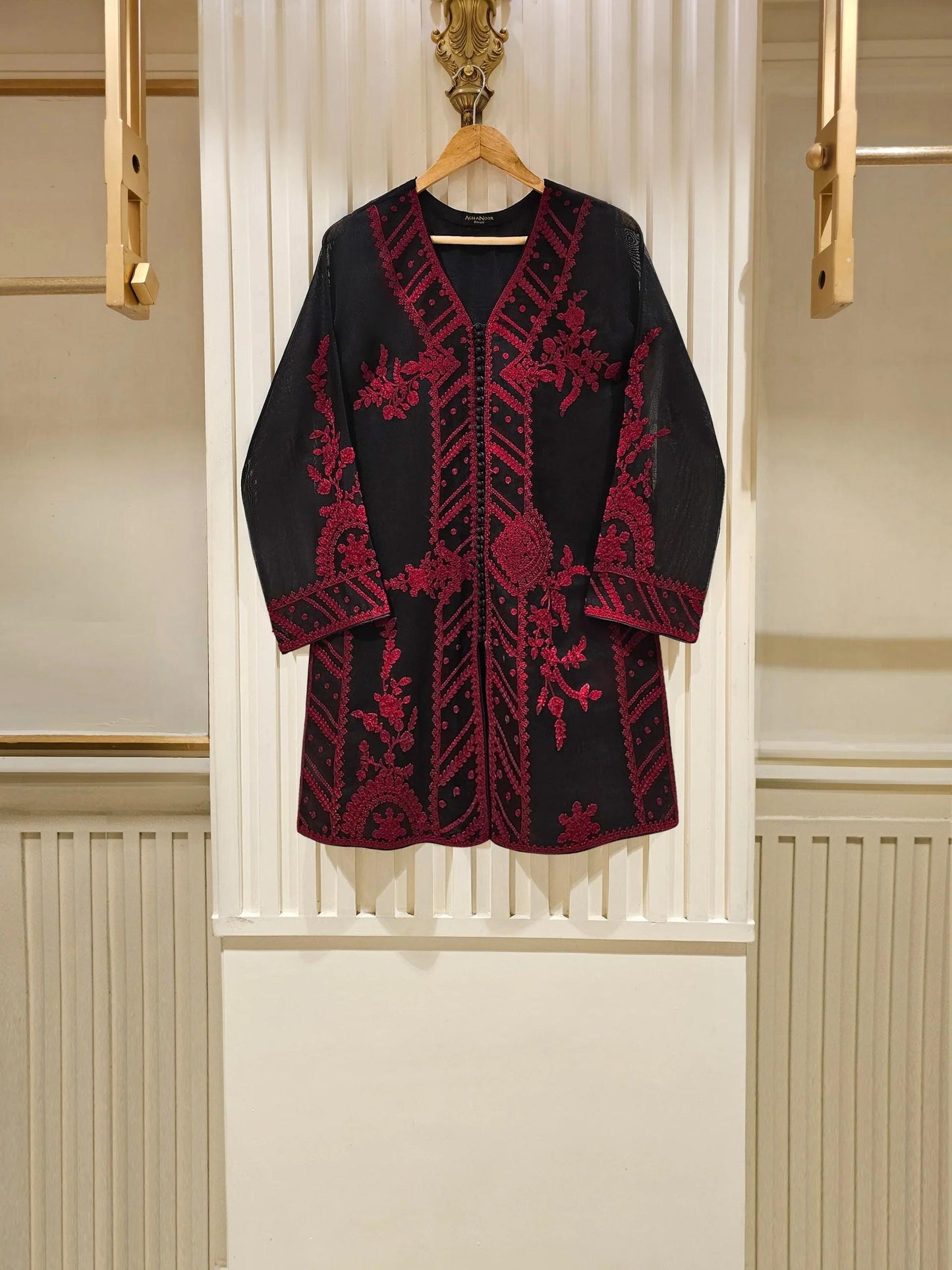 Agha Noor 2 Piece Embroidered Cotton Net Shalwar Kameez