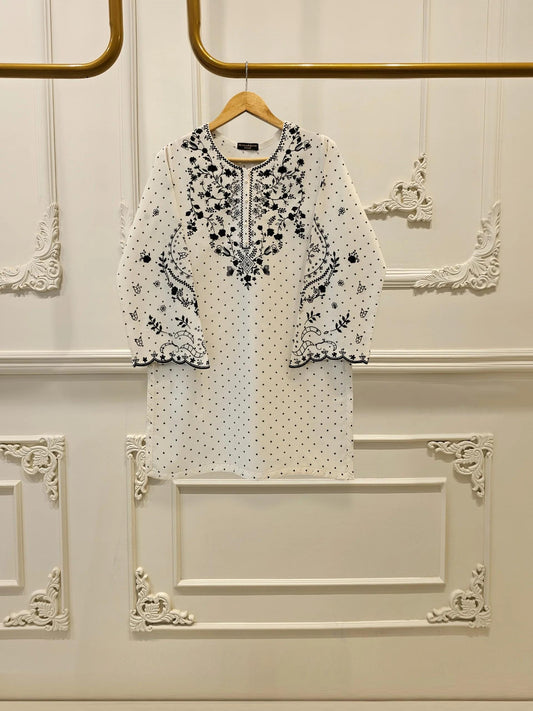 Latest Aghanoor 2 piece - Pure Embroidered Lawn Suit - India Pakistan Bangladesh Shalwar Kameez