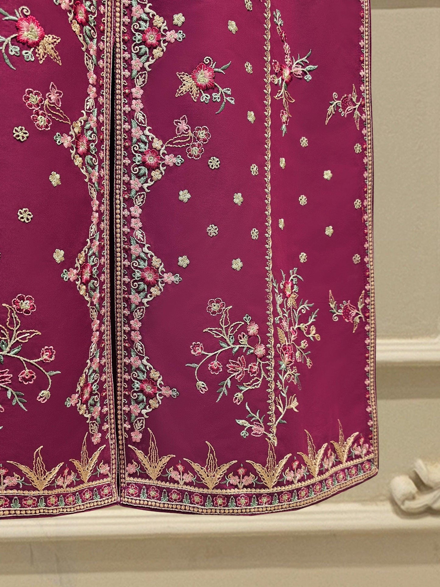 Aghanoor 2 piece - Heavily Embroidered Lawn Suit - India Pakistan Bangladesh Shalwar Kameez