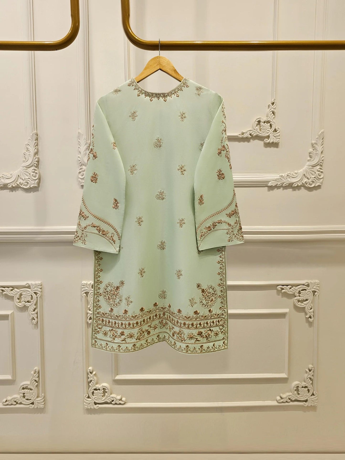 Agha Noor 3 piece - Embroidered Lawn Suit -  Kameez and Pants