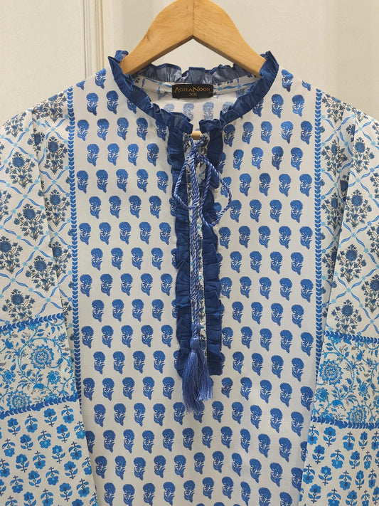 Agha Noor - Printed Summer Lawn Shirt