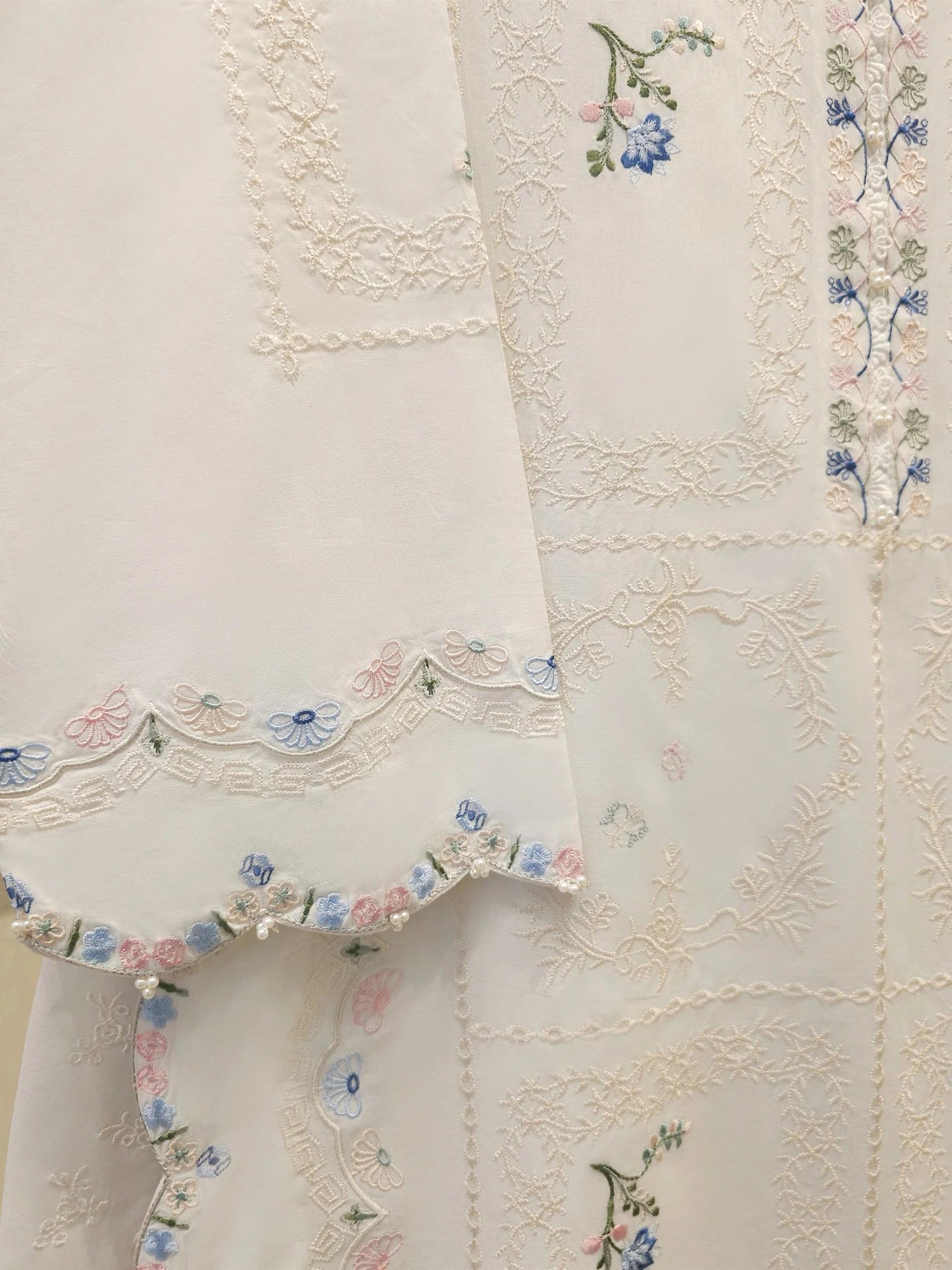 Aghanoor 2 Piece Embroidered Lawn Suit - Shirt and Dupatta