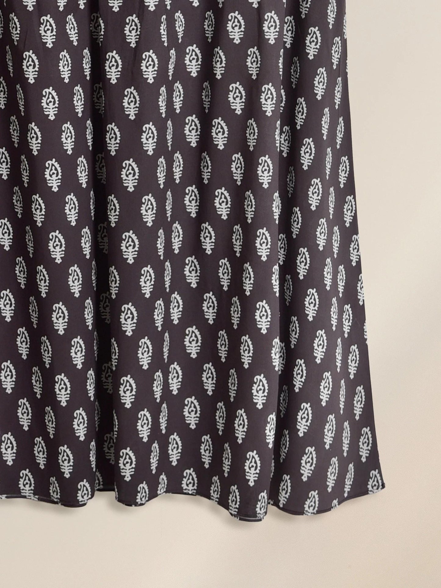 Aghanoor Maxi Dress - Pure Cotton - Black & White