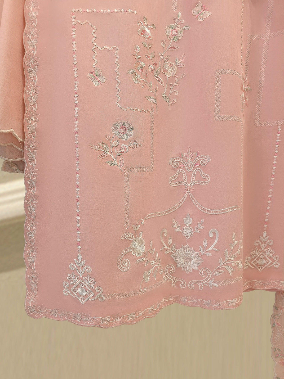 Aghanoor 2 piece - Embroidered Lawn Suit - Shirt and Dupatta