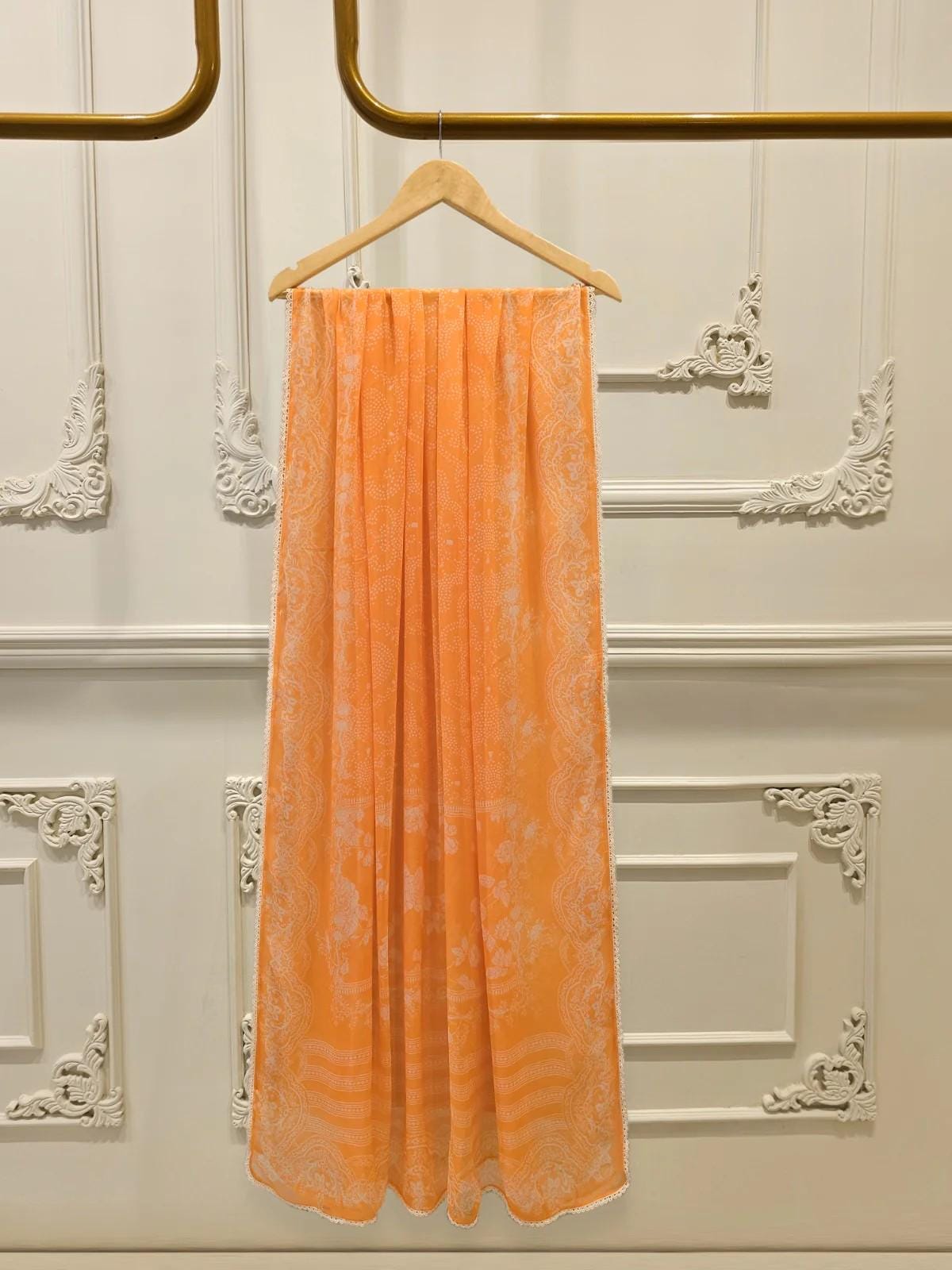 Aghanoor 2 piece - Printed Lawn Suit - Chiffon Dupatta
