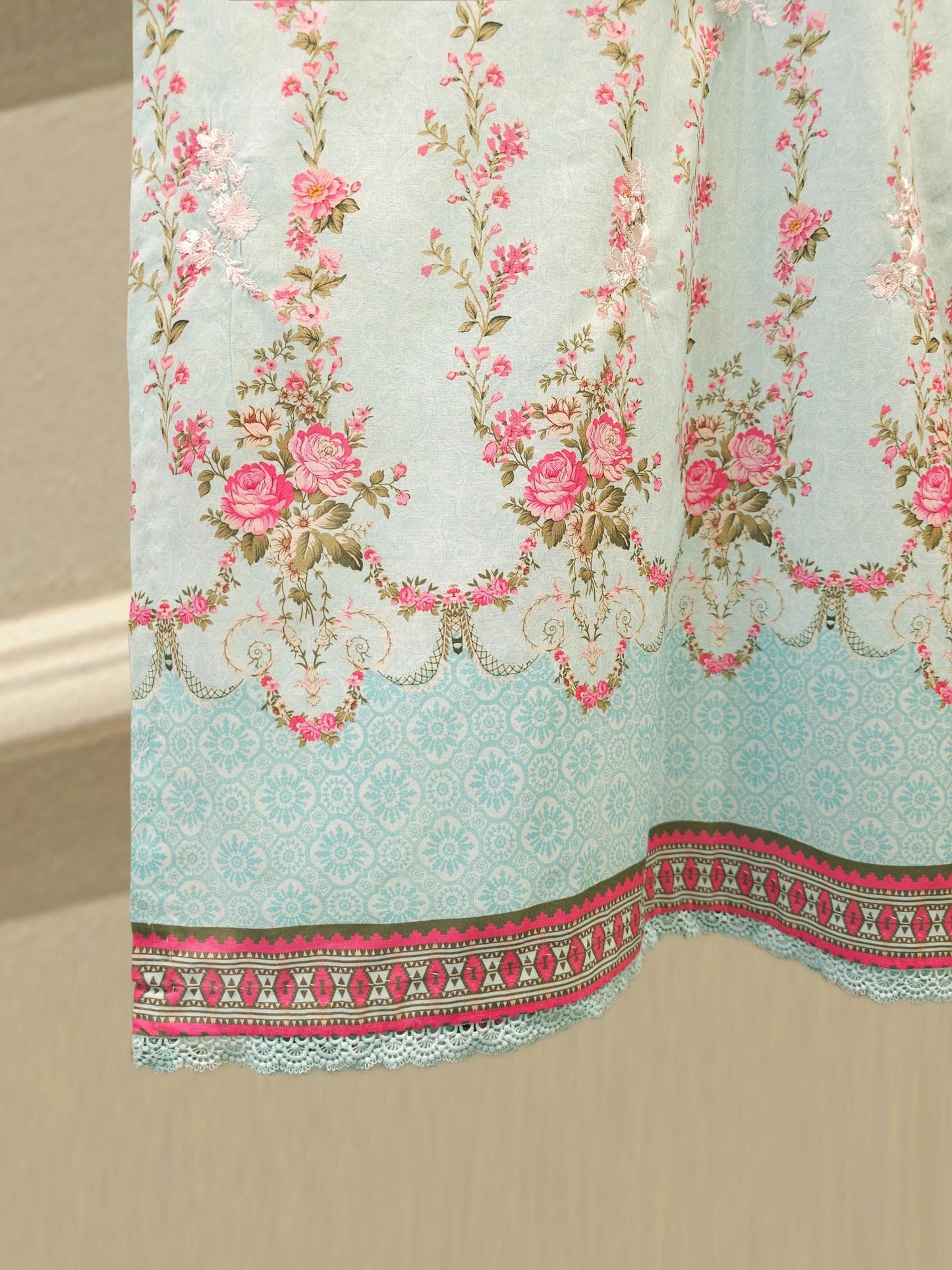 Aghanoor 2 piece - Embroidered Lawn Suit - Chiffon Dupatta