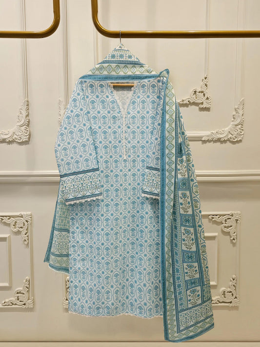 Agha noor 2 piece - Digital Printed Lawn Suit