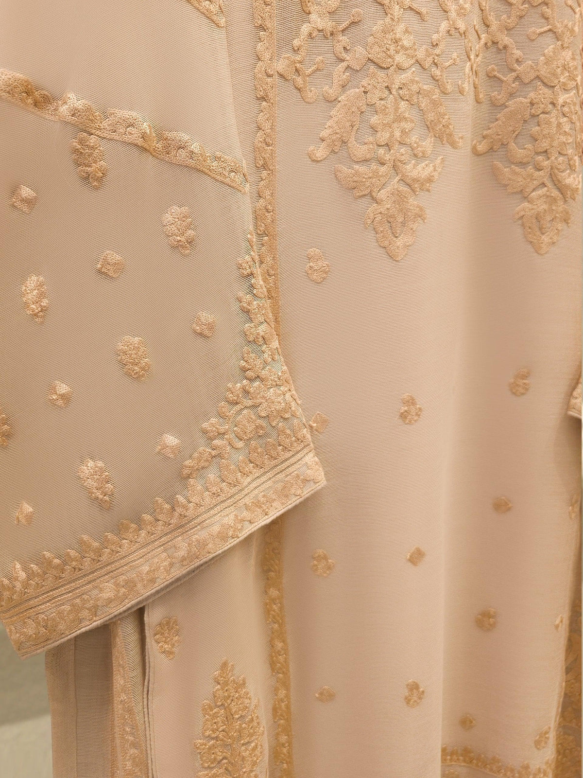 Agha Noor 3-Piece Embroidered Cotton Net Suit