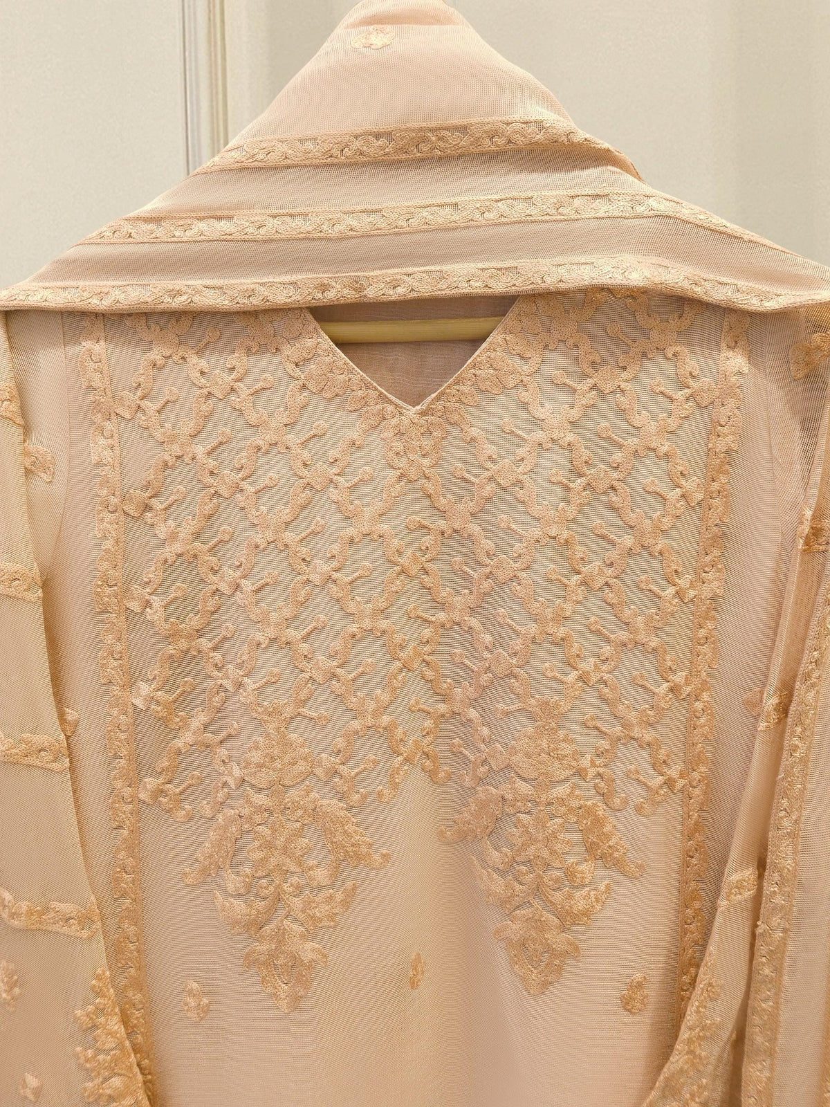 Agha Noor 3-Piece Embroidered Cotton Net Suit