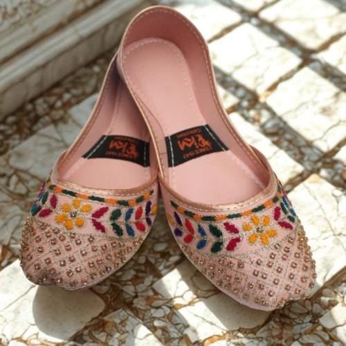 Womens Ethnic Footwear - Pink - US Size 8 - 8.5