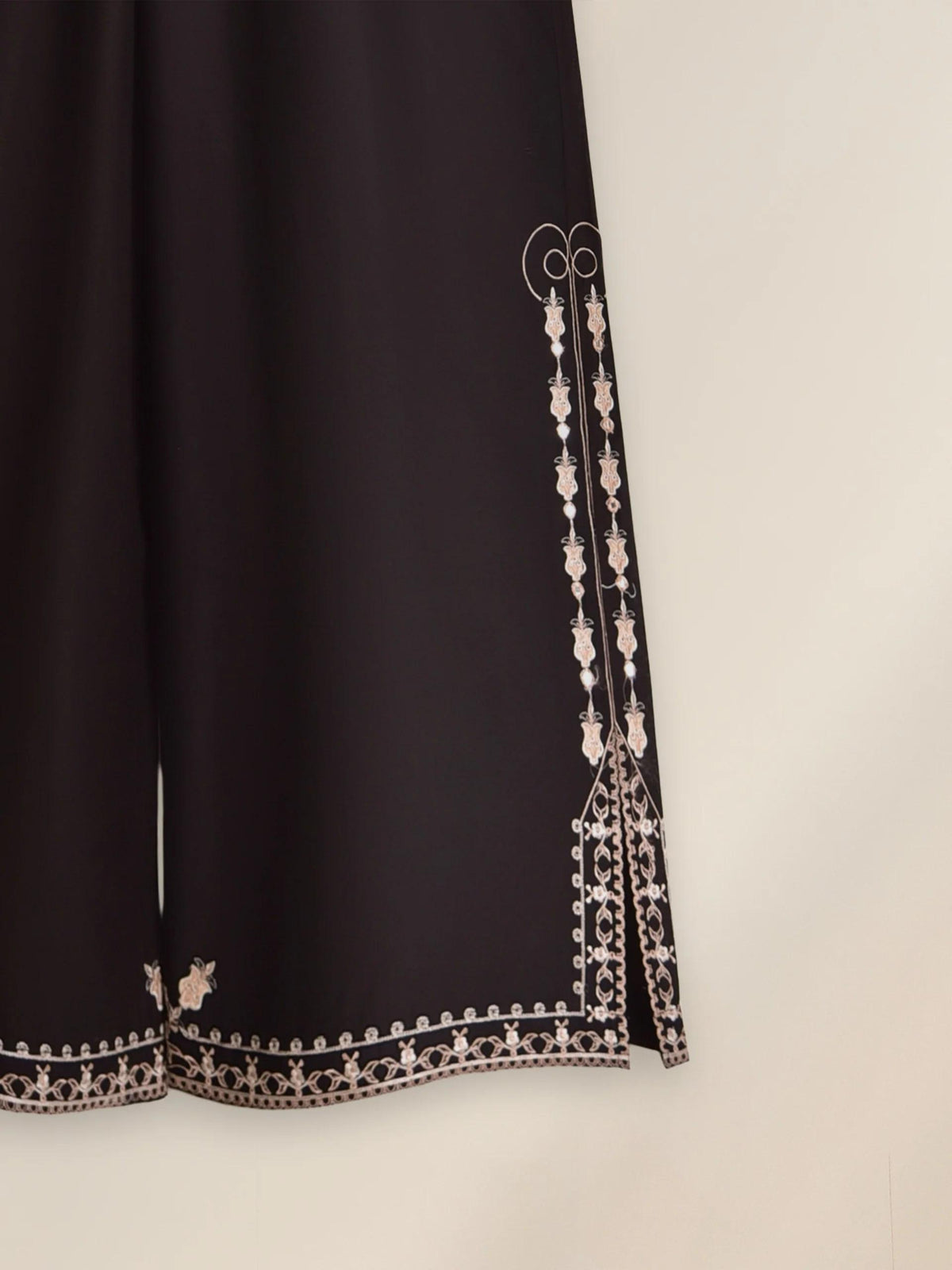 Aghanoor 2 piece - Embroidered Printed Lawn Summer Suit -Black - Size Medium