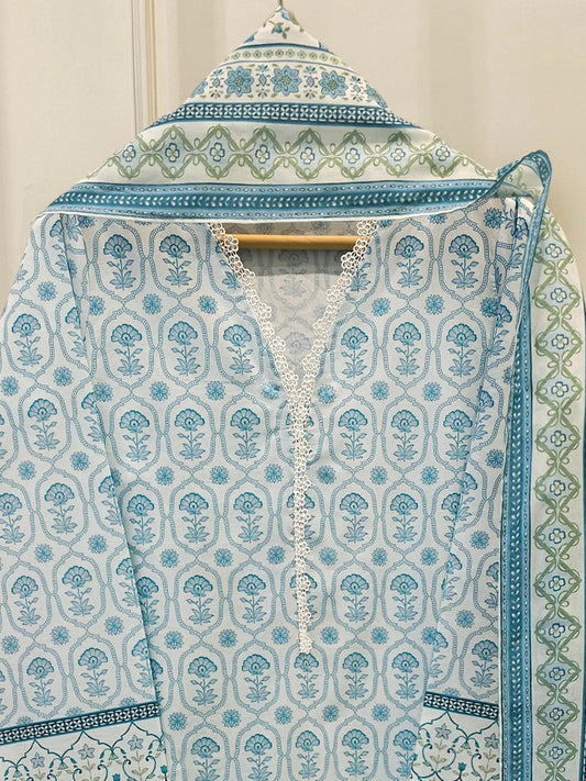 Agha noor 2 piece - Digital Printed Lawn Suit