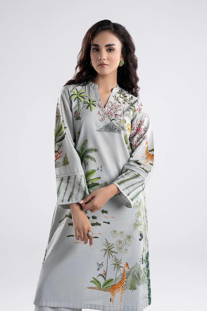 Maria B. - 2 Piece Printed Lawn Suit - Handwork Motif