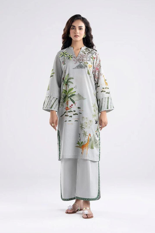 Maria B. - 2 Piece Printed Lawn Suit - Handwork Motif