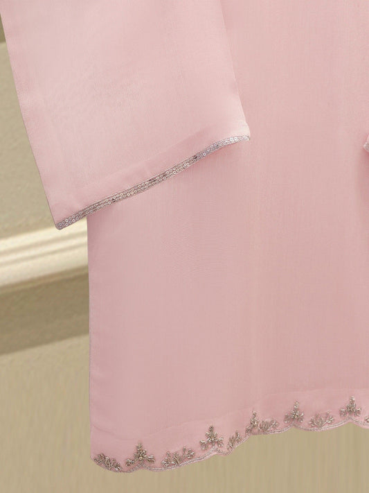 Agha Noor 3 Piece Pure Cotton Net Embroidered Suit Size (Medium, Large) - Chiffon Dupatta