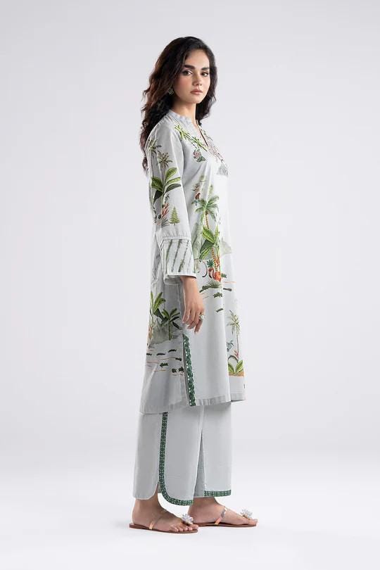 Maria B. - 2 Piece Printed Lawn Suit - Handwork Motif