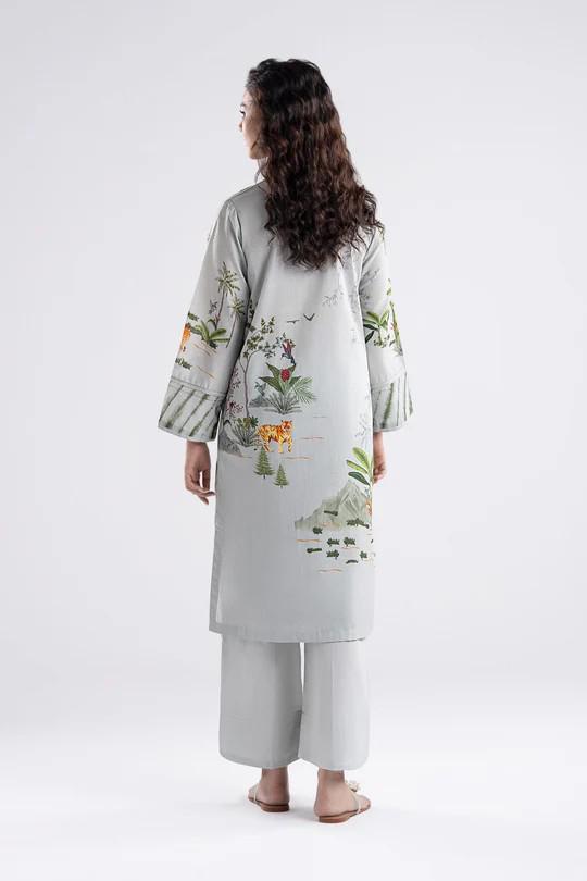 Maria B. - 2 Piece Printed Lawn Suit - Handwork Motif