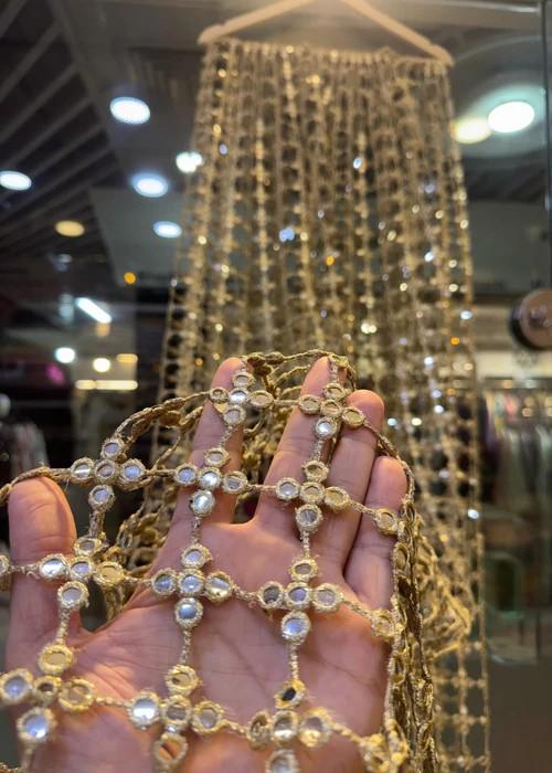 Golden Sheesh Handmade - Gota Patti Coin Dupatta