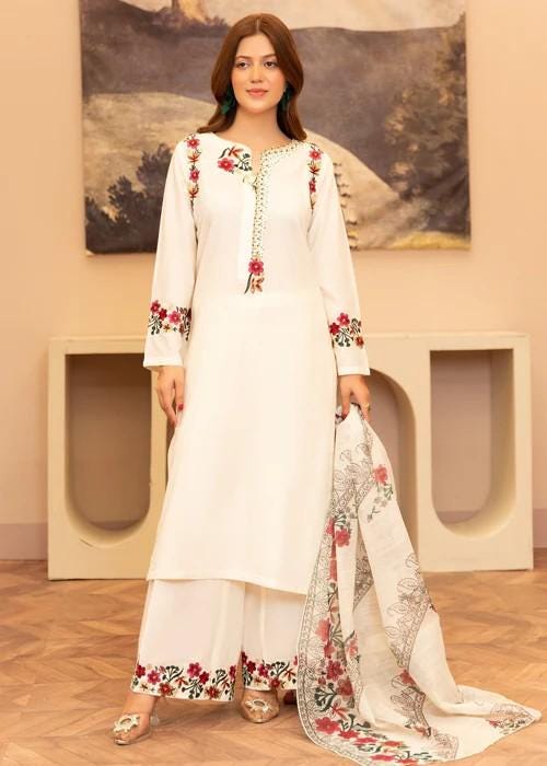 3 piece - Pakistani Designer Summer Lawn Suit - Manaar Dupatta