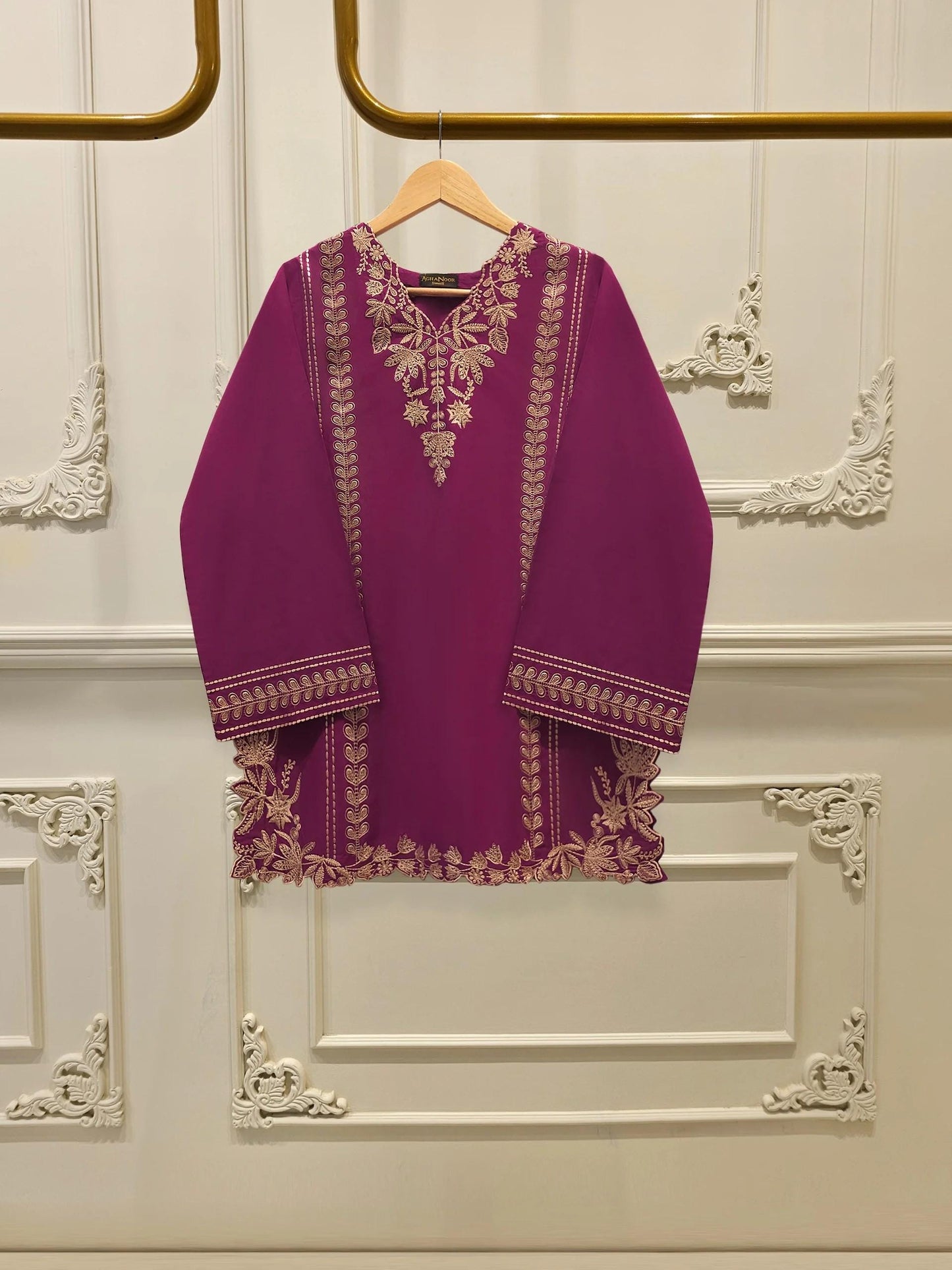 Aghanoor 2 piece - Pure Embroidered Cotton Suit