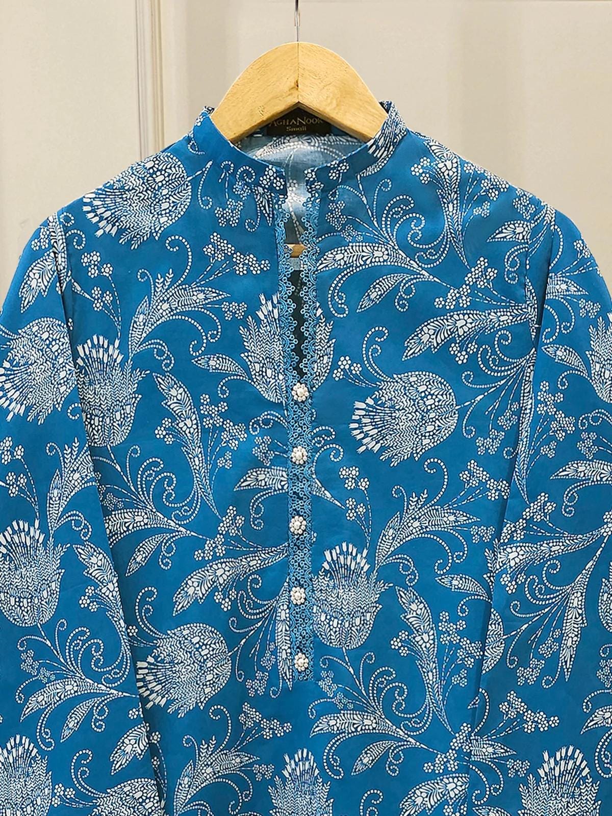 Digital Printed Summer Lawn Suit - Agha Noor