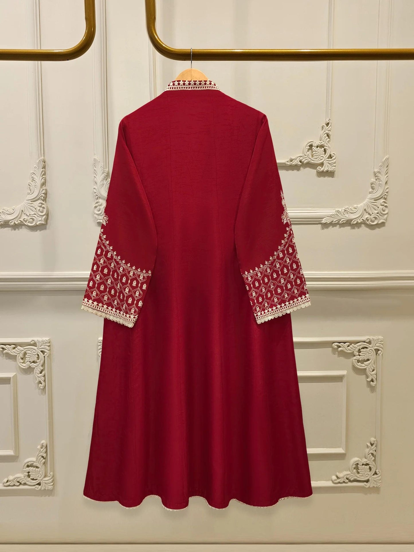 Agha Noor 3 Piece Pure Silk Embroidered Suit - Chiffon Dupatta