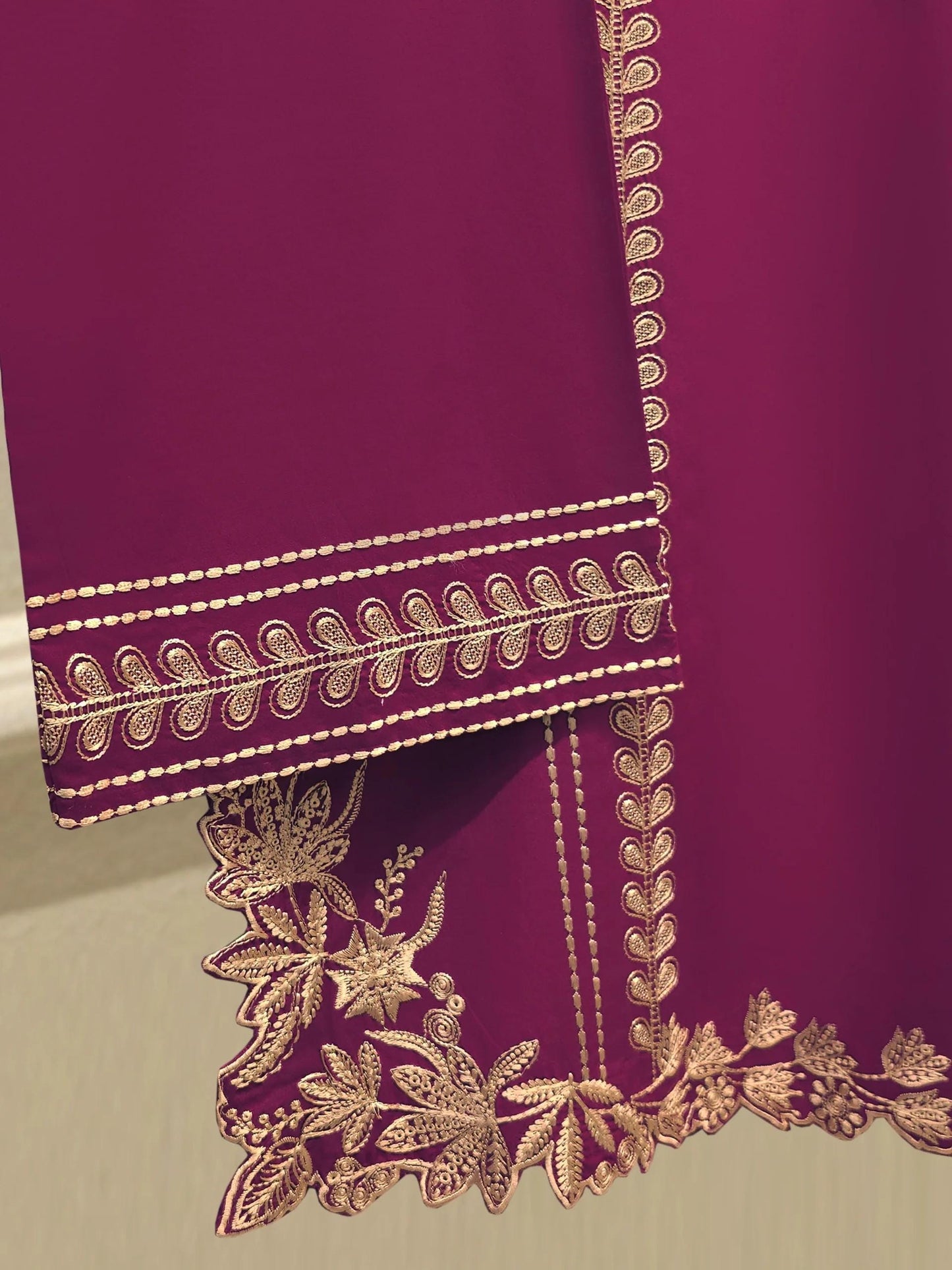 Aghanoor 2 piece - Pure Embroidered Cotton Suit