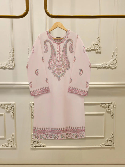 Embroidered Cotton Suit: 2 Piece Agha Noor