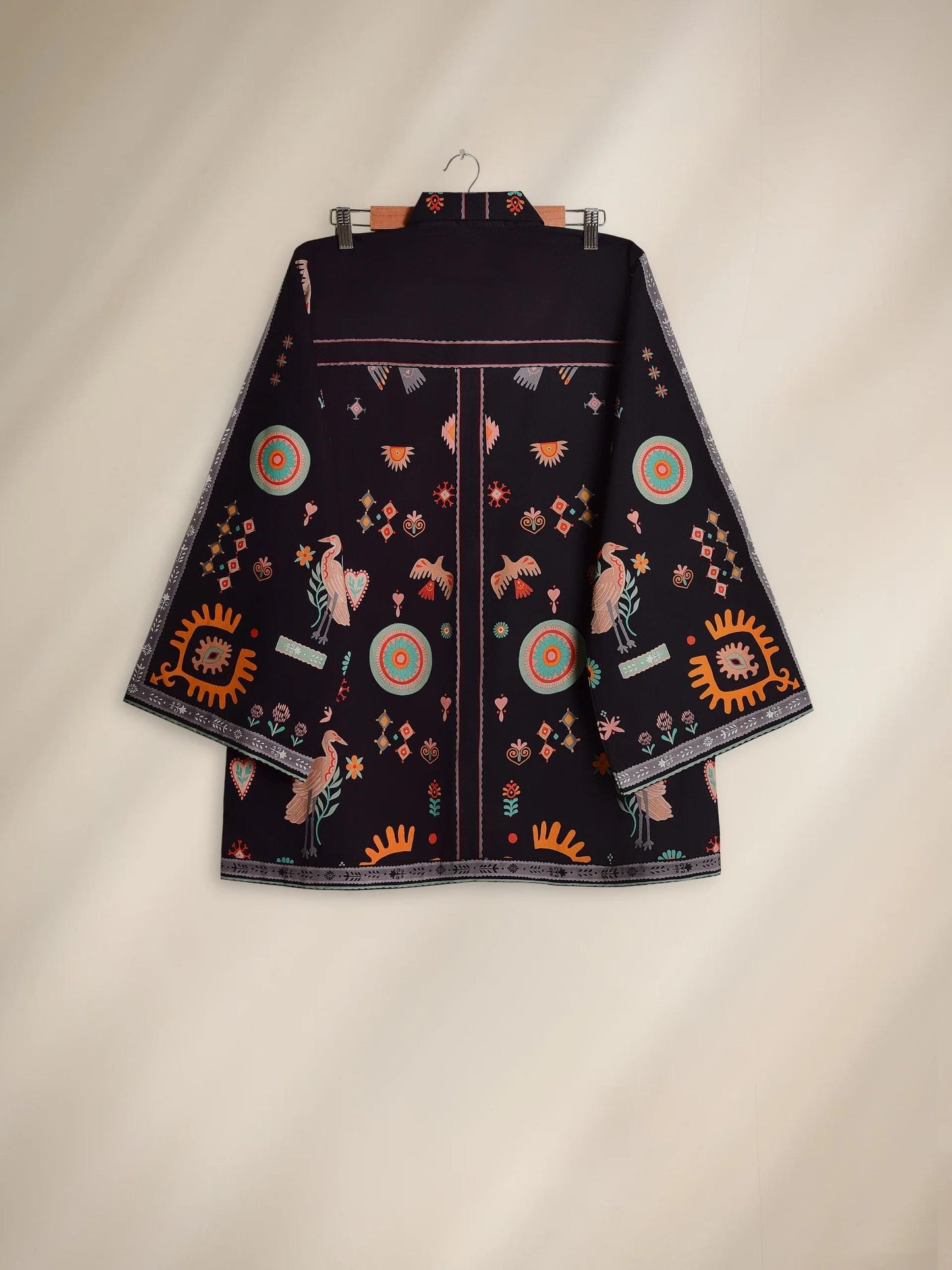 Agha Noor 2 piece - Embroidered Printed Lawn Coord Suit - Black