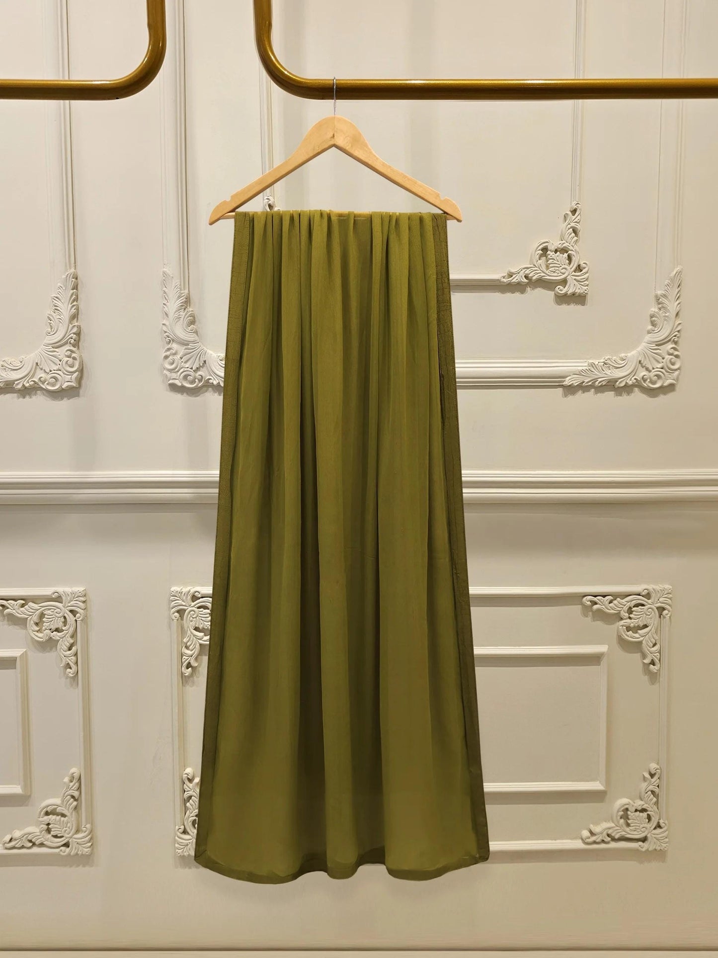 Agha Noor 3 Piece Pure Cotton Net Embroidered Suit - Raw Silk Pants & Chiffon Dupatta