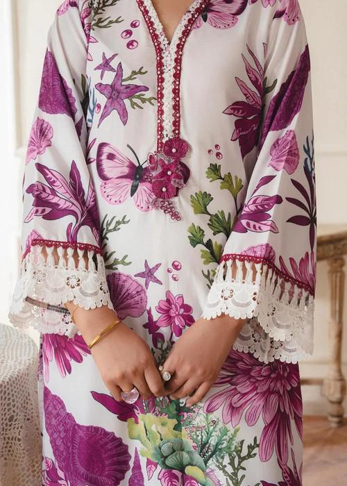 3 Piece Cotton Palazzo Suit - Chiffon Dupatta