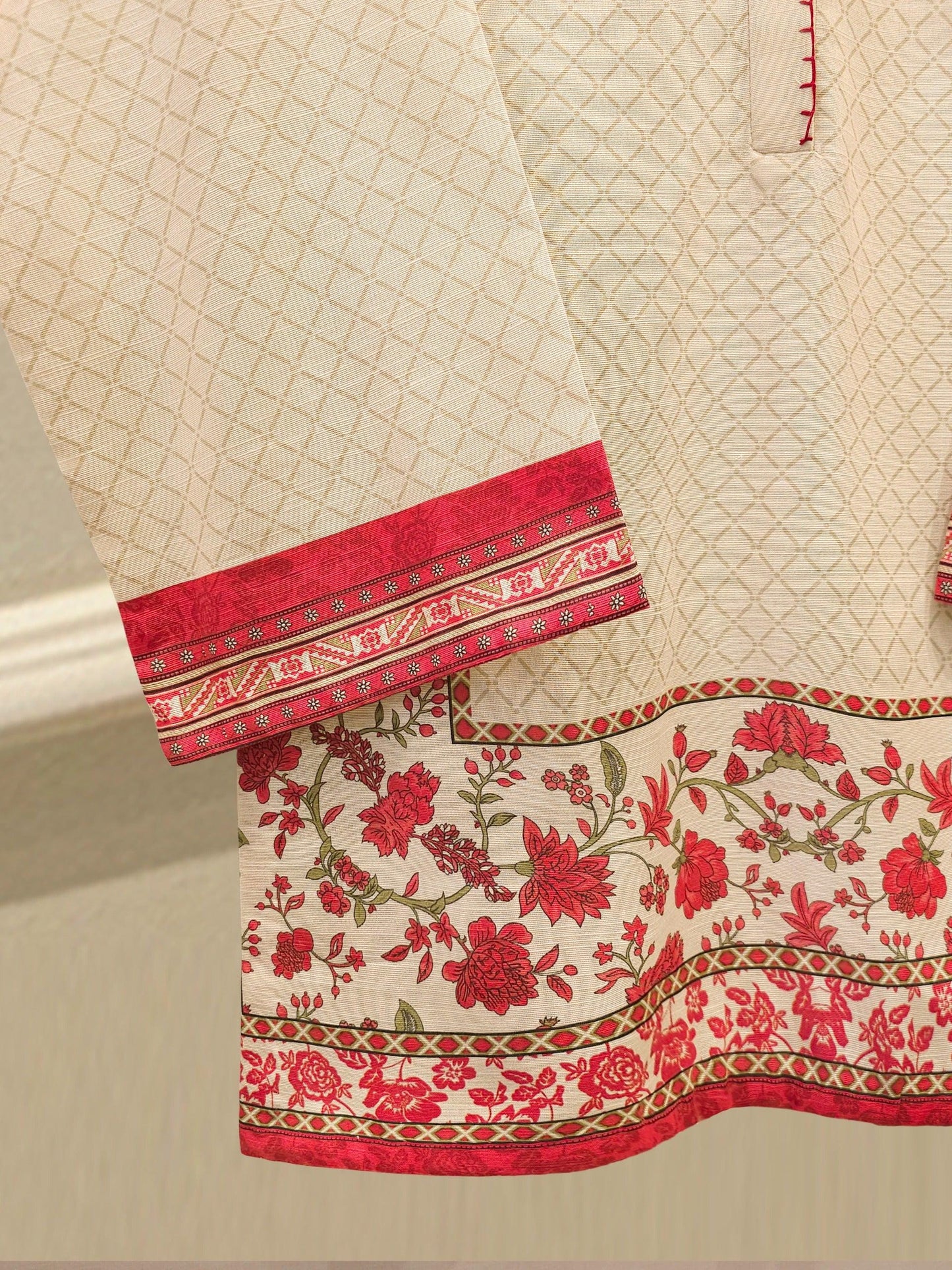 Agha Noor 2 piece - Printed Khaddar (Khaadi) Suit