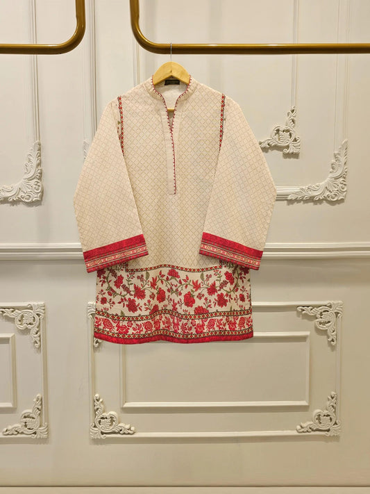 Agha Noor 2 piece - Printed Khaddar (Khaadi) Suit